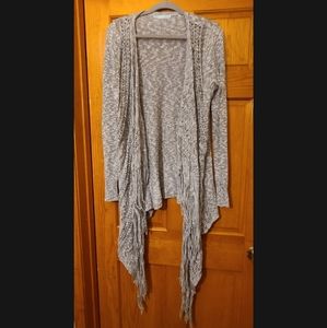 Gray Crochet Cardigan sz M